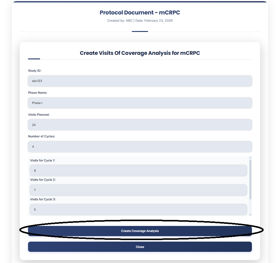 Auto-generated Coverage Analysis Table