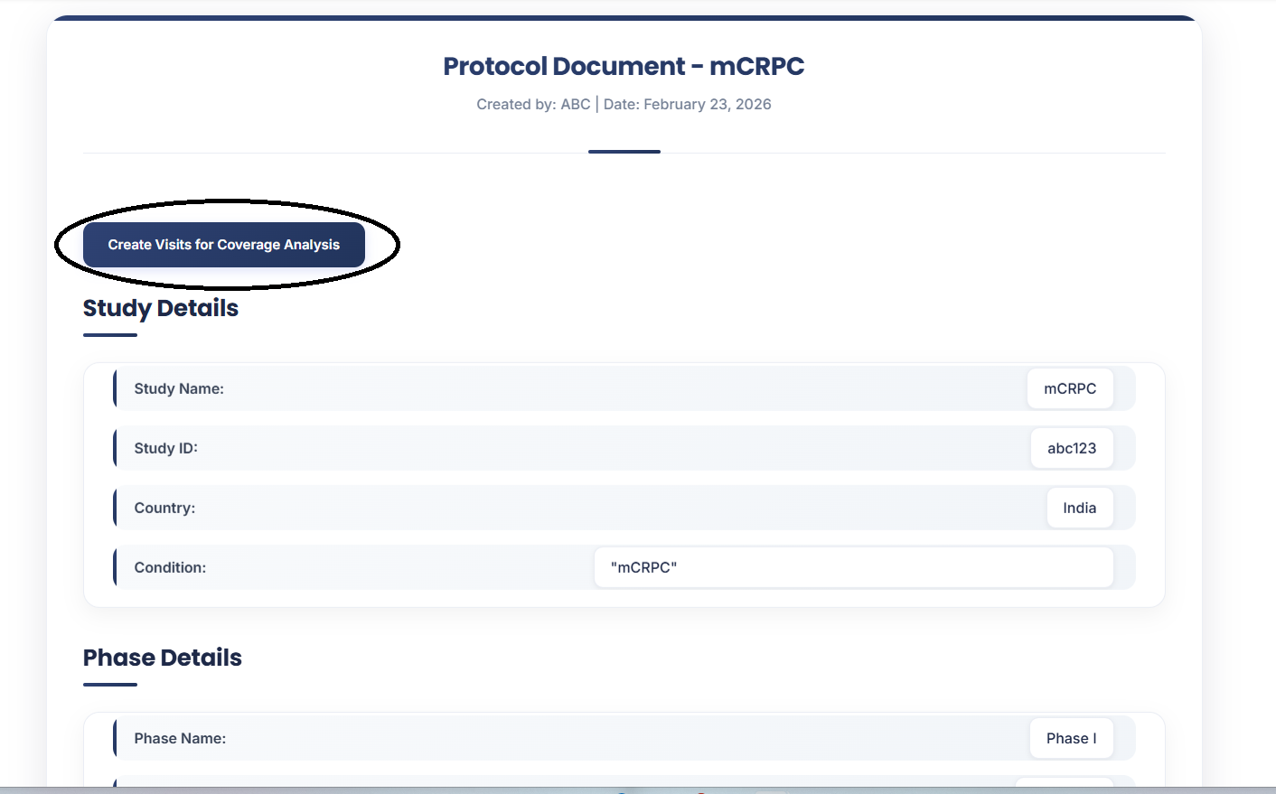 Auto-generated Coverage Analysis Table