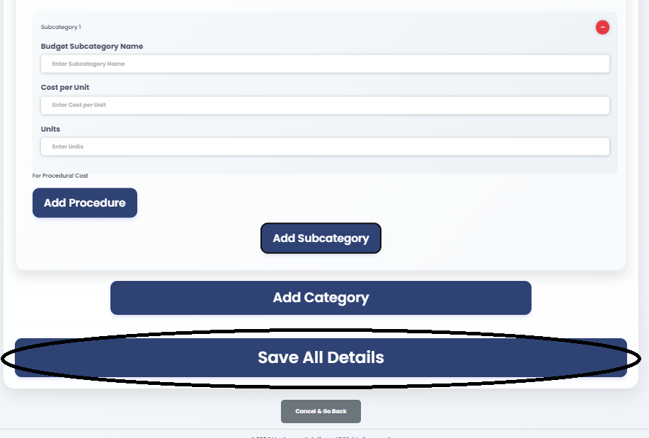 Budget Creation — Custom vs Template