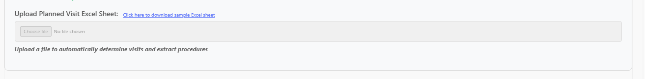 Planned Visit Configuration Options